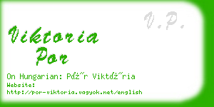 viktoria por business card